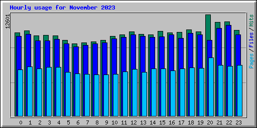 Hourly usage for November 2023